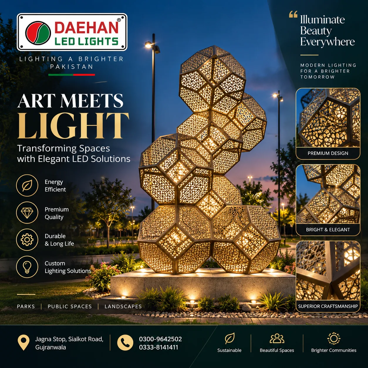 Architectural LED Sculpture Light