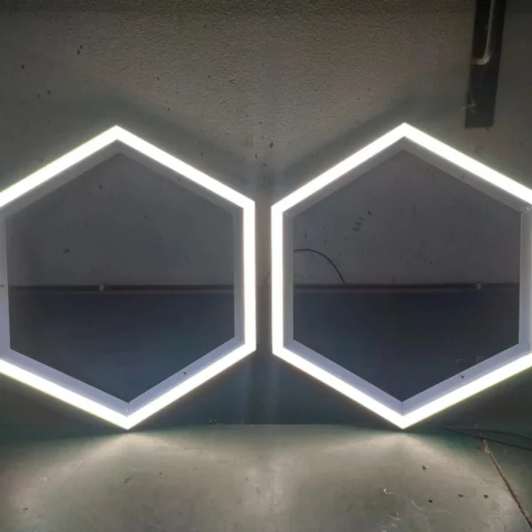 LED Hexagon Frame Light