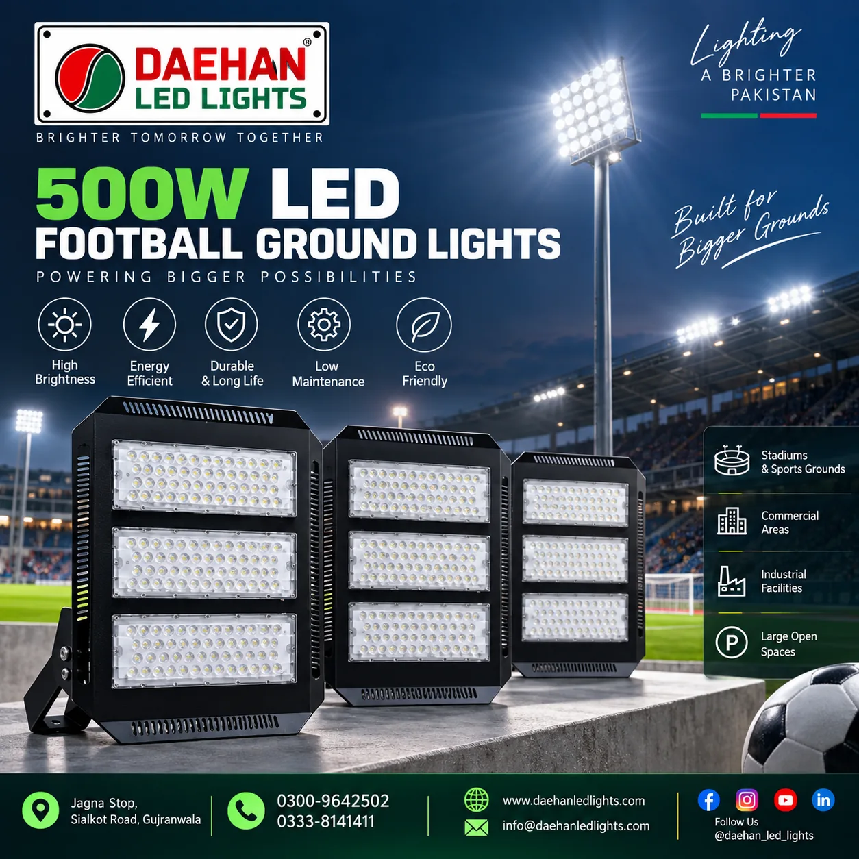 500W LED Football Ground Light - Image 4