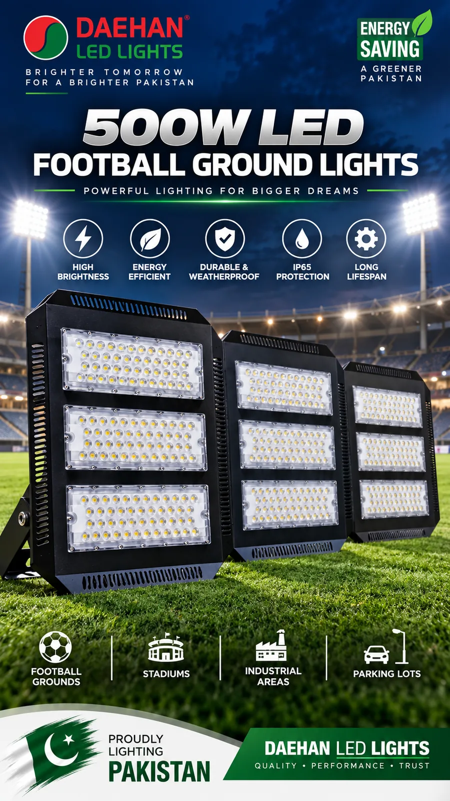 500W LED Football Ground Light - Image 3