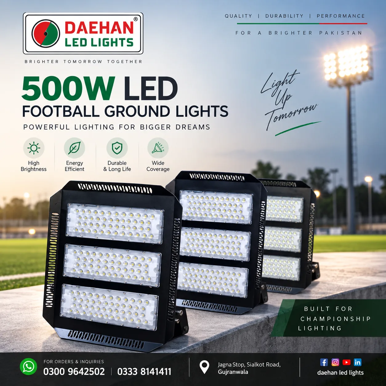 500W LED Football Ground Light - Image 2